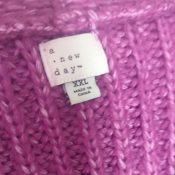 a new day Purple Cable Knit Cardigan - Picture 2 of 4